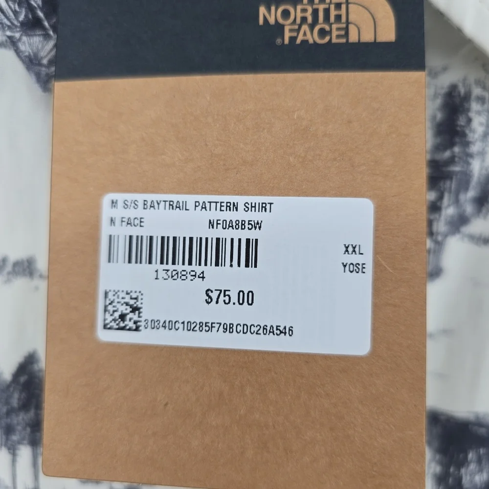 The North Face NWT Yosemite National Park Baytrail 100% Cotton Shirt Size XXL